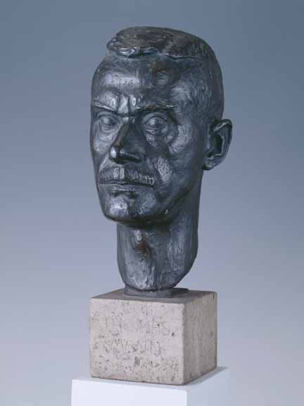Mann, Thomas Schriftsteller (1875 - 1955), Skulptur von Hans	Schwegerle von 1918/19
