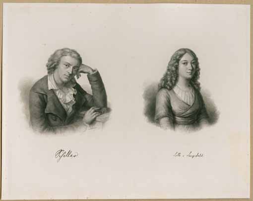 Schiller, Friedrich (4) und Lengefeld, Charlotte von